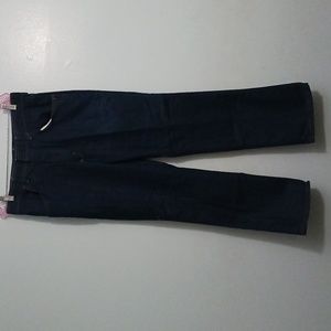 Wrangler size W34 L32 men's dark blue denim jeans.